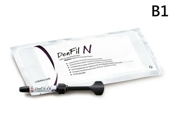 ДенФил/DenFil N (В1) - наногибридный светоотверждаемый материал (4г), Vericom / Корея