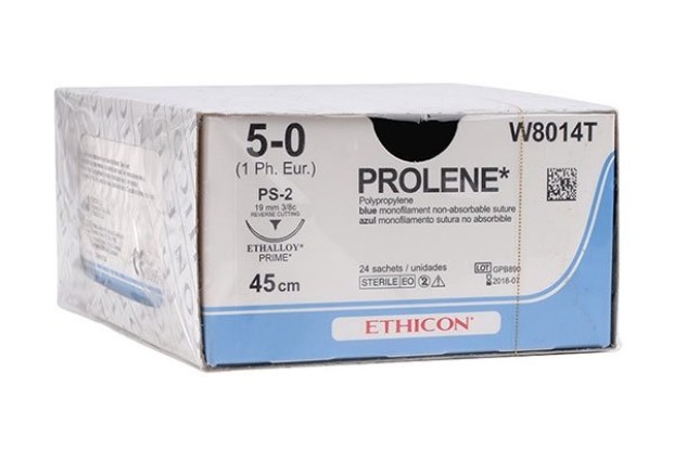 Пролен Prolene - шовный материал № 5 обратно- режущая 3/8 /код W8882T/ Ethicon
