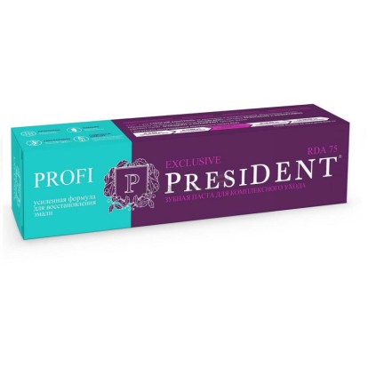 Зубная паста  PRESIDENT PROFI  Exclusive , 100мл