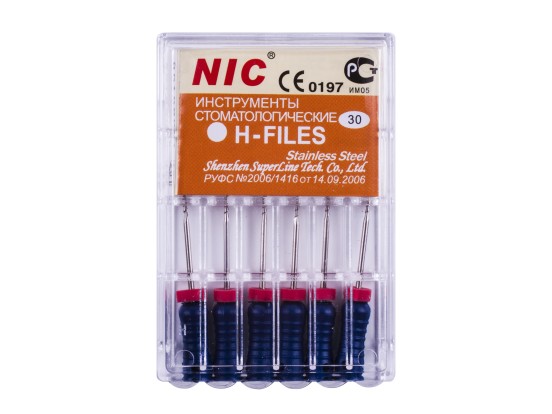 Н-Файл / H-Files №30, 25мм, (6шт), NIC / Китай