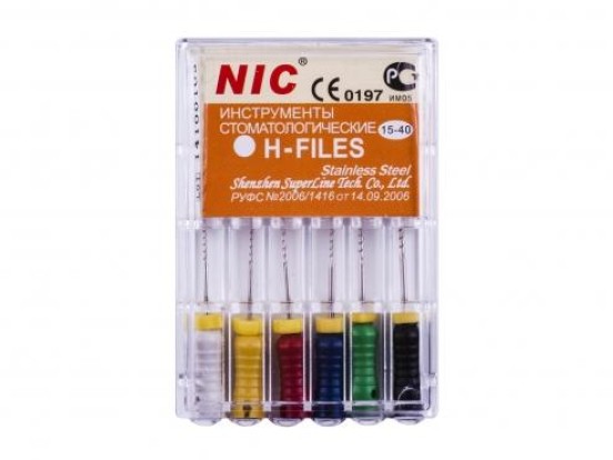 Н-Файл / H-Files №15-40, 25мм, (6шт), NIC / Китай
