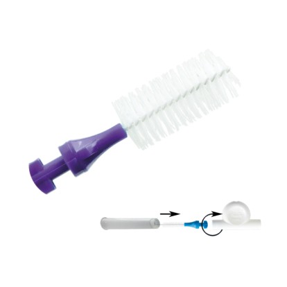 Спиралевидный ершик Paro Flexi grip, цилиндрический средний фиолетовый d 8 мм/5шт., Esro Ltd., Швейцария 