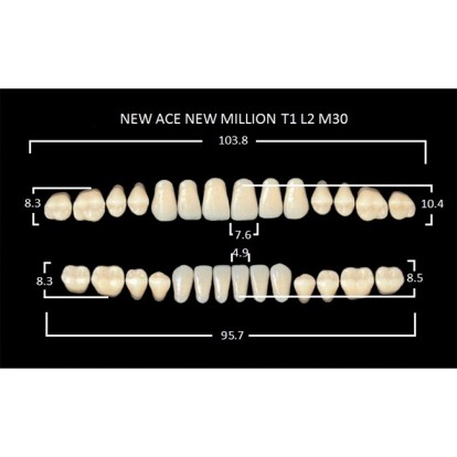 Зубы планка 28 шт MILLION NEW ACE T1/D4