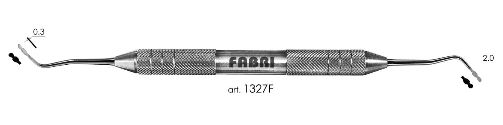 ФАБРИ Fabri  - Инструмент для укладки ретракционной нити с канавкой (артикул 1327 F)