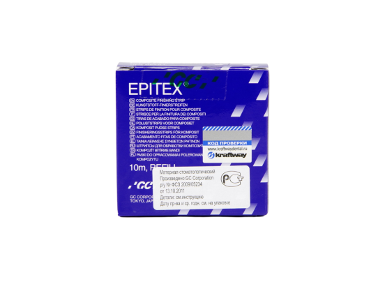 Эпитекс / Epitex Coarse (синие) - штрипсы для финирования и полирования 10м, GC / Япония