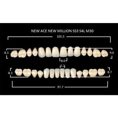 Зубы планка 28 шт MILLION NEW ACE SS3/A1