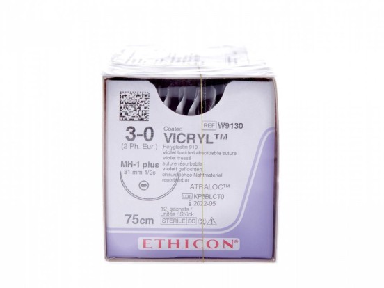 Викрил Vicryl  - шовный материал № 3 колющ/код W9114/ Ethicon
