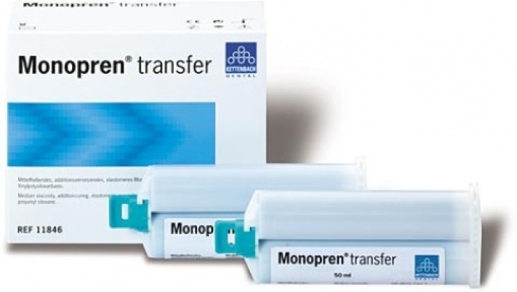 Монопрен / Monopren Transfer - монофазный слепочный материал (2*50мл), Kettenbach / Германия