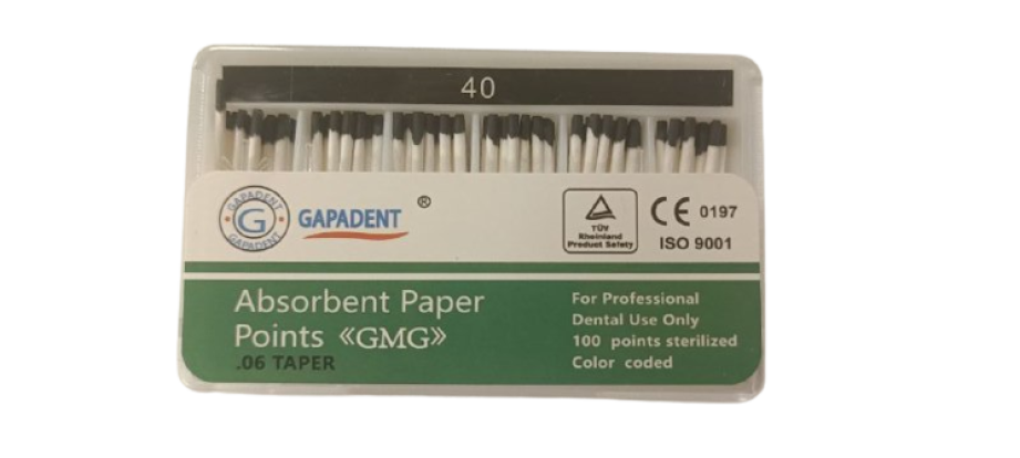 Бумажные штифты GMG 06 №40, (100шт), GAPADENT / Китай