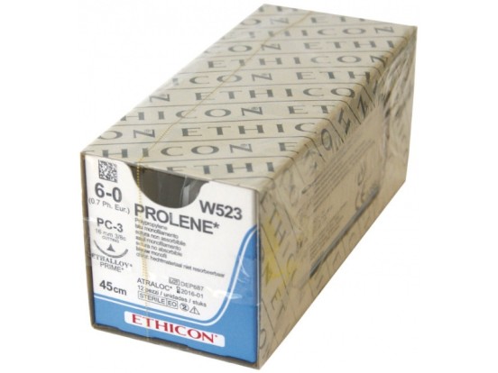 Пролен Prolene - шовный материал № 6 колющ 3/8 13мм/код W8706/ Ethicon