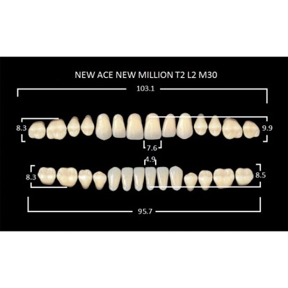 Зубы планка 28 шт MILLION NEW ACE T2/С1