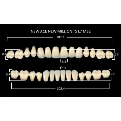 Зубы планка 28 шт MILLION NEW ACE T5/A3