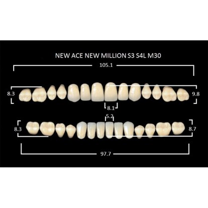 Зубы планка 28 шт MILLION NEW ACE S3/A3