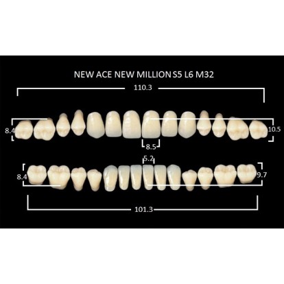 Зубы планка 28 шт MILLION NEW ACE S5/A3
