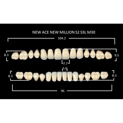 Зубы планка 28 шт MILLION NEW ACE S2/A1