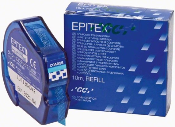 Эпитекс / Epitex Coarse (синие) - штрипсы для финирования и полирования 10м, GC / Япония