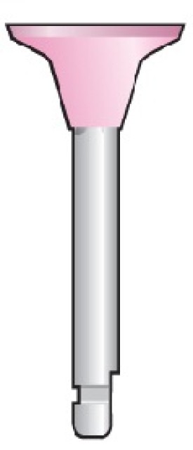 Резинка полировочная Kenda ДИСК розовая (ультрамелкая) для углового наконечника , 1 шт