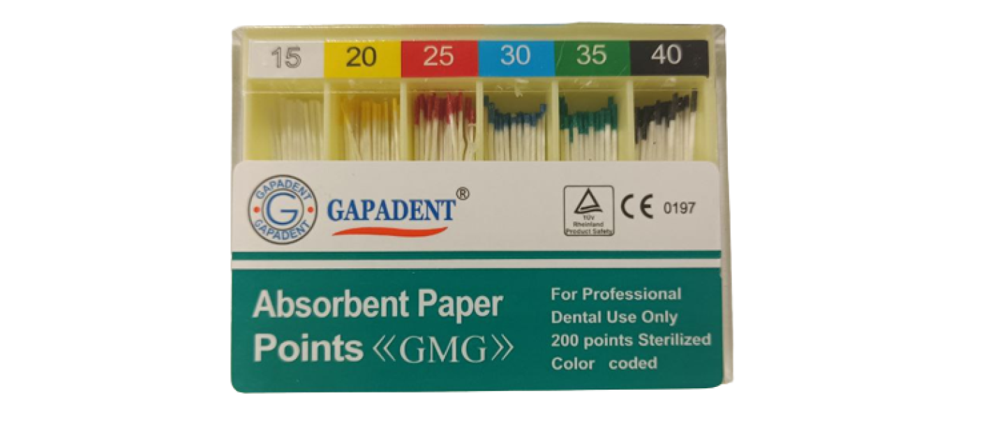 Бумажные штифты GMG 02 №15-40, (200шт), GAPADENT / Китай