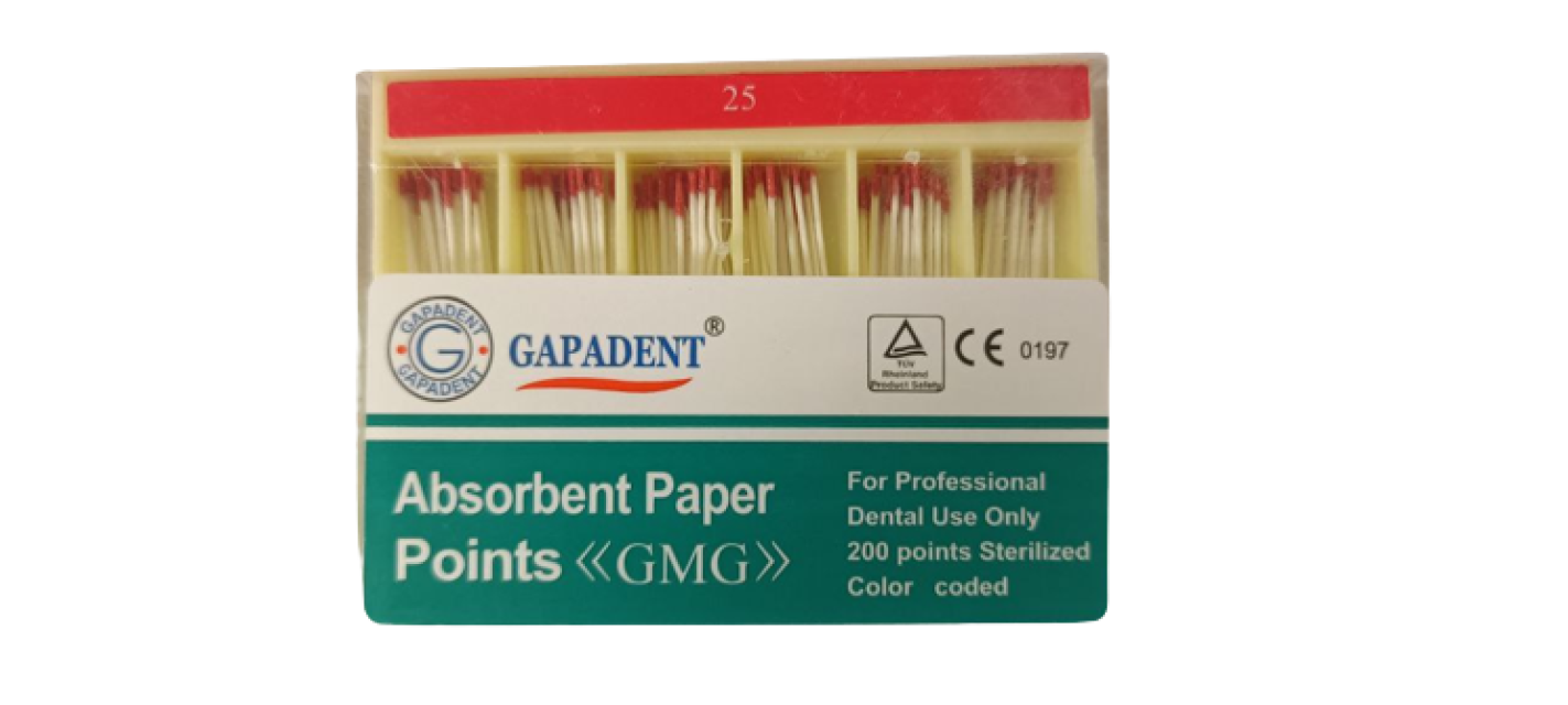 Бумажные штифты GMG 02 №25, (200шт), GAPADENT / Китай